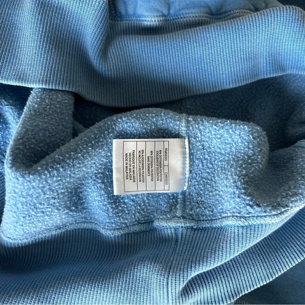 Nike Vintage 2000’s Quater Zip Up Light Faded Blue Sportswear Sweater - Picture 7 of 11